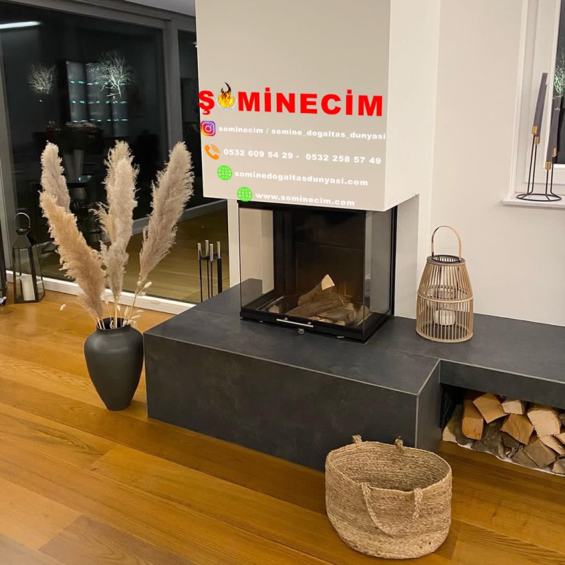 Üç Tarafı Açık Şömine Model 16