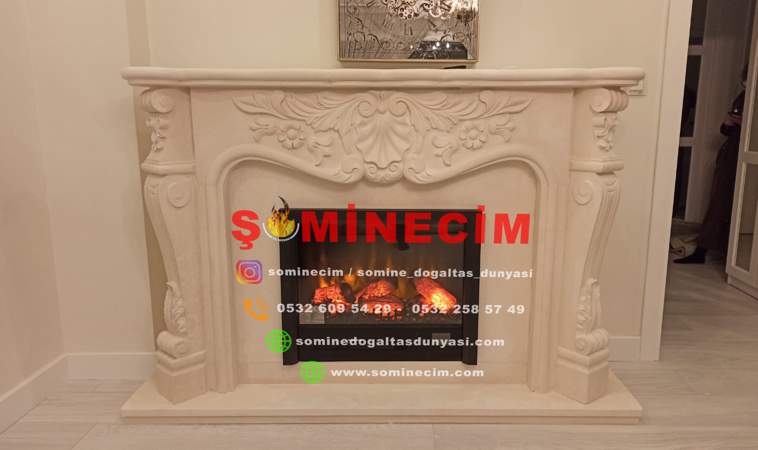 Oyma Model Şömine Model 3