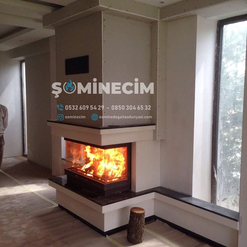 L Tipi Şömine Model 15