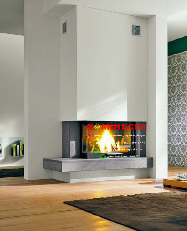 L Tipi Şömine Model 3