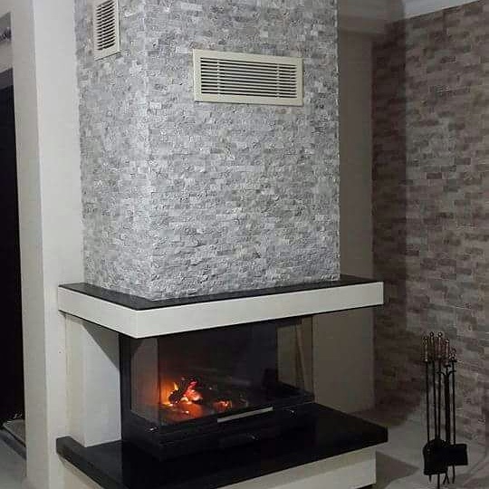 Üç Tarafı Açık Şömine Model 1
